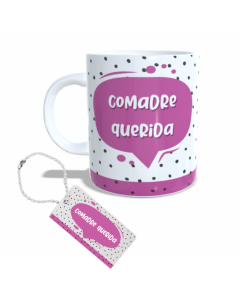 CANECA + CHAVEIRO COMADRE
