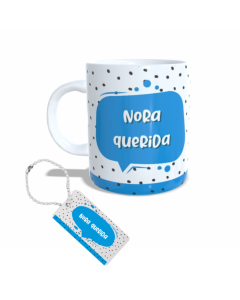 CANECA + CHAVEIRO NORA