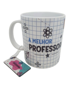 CANECA + CHAVEIRO MELHOR PROFESSORA
