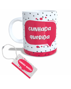 CANECA + CHAVEIRO CUNHADA