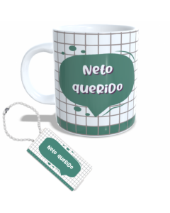 CANECA + CHAVEIRO NETO