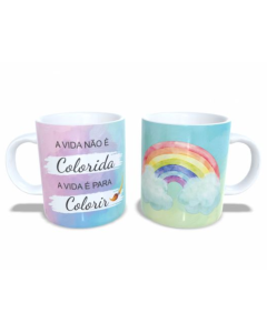CANECA VIDA COLORIDA