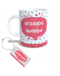 CANECA + CHAVEIRO AFILHADA