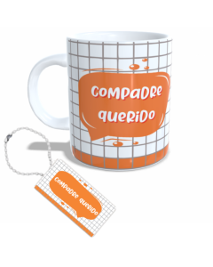 CANECA + CHAVEIRO COMPADRE