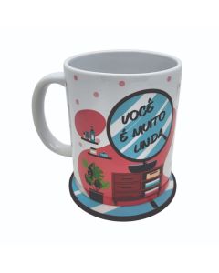CANECA COM ABAFADOR EMPODERE-SE LINDA