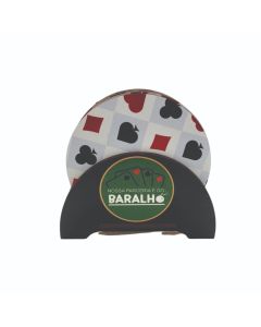 JOGO PORTA COPOS BARALHO