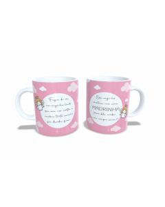 CANECA MADRINHA ANJINHO ROSA