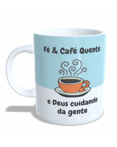 CANECA CAFÉ E DEUS