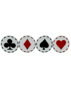 JOGO PORTA COPOS SILICONE NAIPES