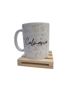 CANECA BRANCA + PORTA COPOS CALMARIA