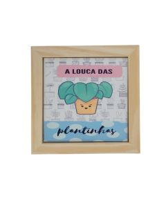 QUADRO AZULEJO PLANTINHAS