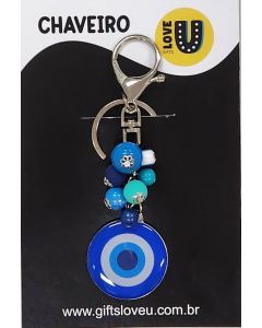 CHAVEIRO AMULETO OLHO GREGO