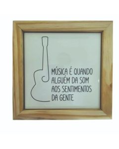 QUADRO AZULEJO MÚSICA YOURSELF