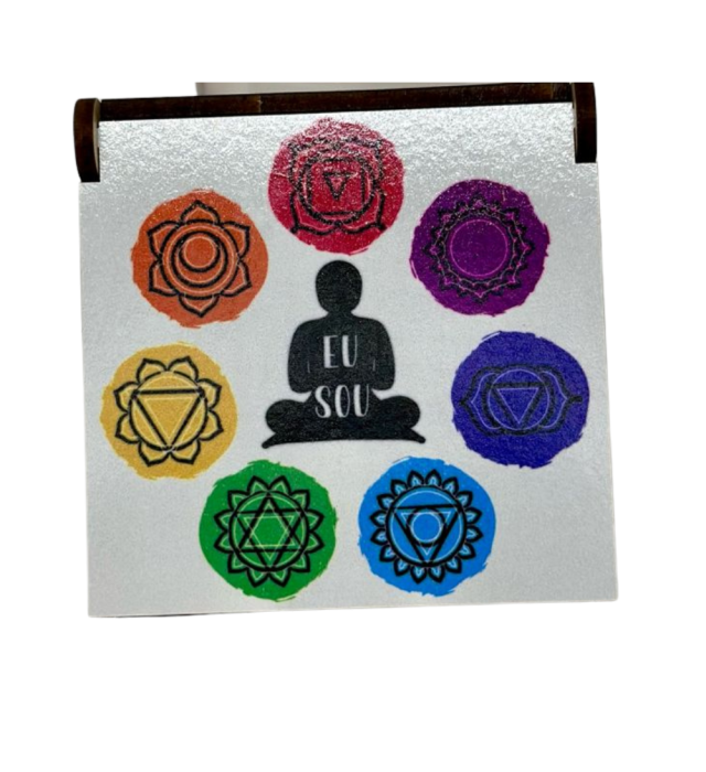 CAIXA MDF + PEDRAS CHAKRAS