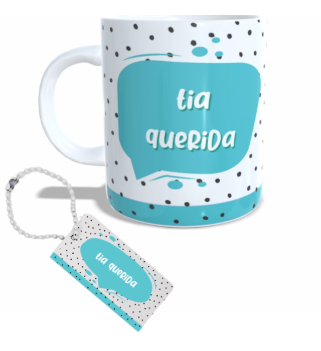 CANECA + CHAVEIRO TIA