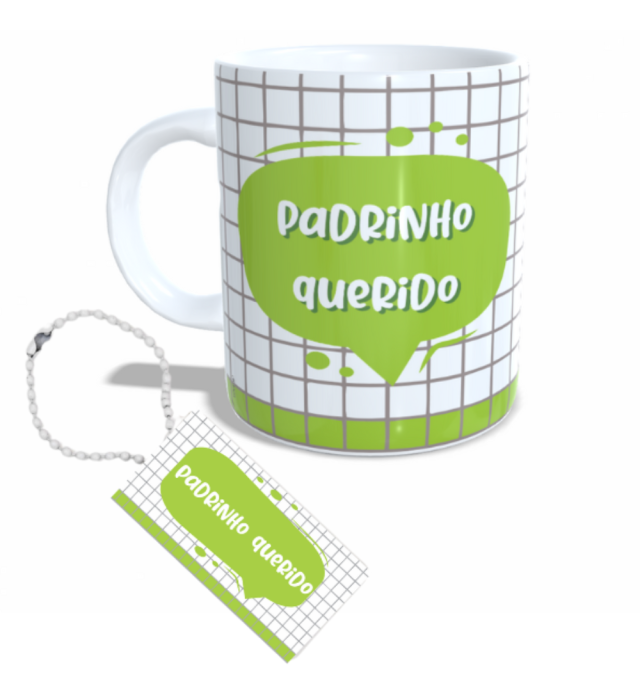 CANECA + CHAVEIRO PADRINHO