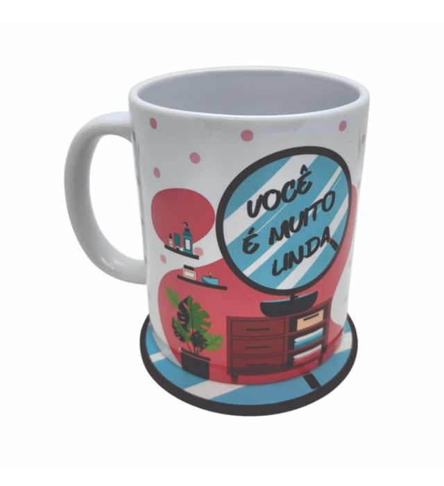 CANECA COM ABAFADOR EMPODERE-SE LINDA