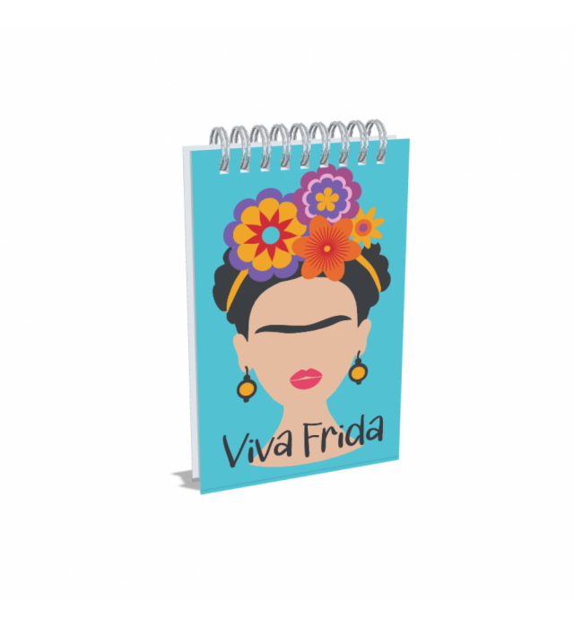 BLOCO ANOTAÇÕES AZUL FRIDA