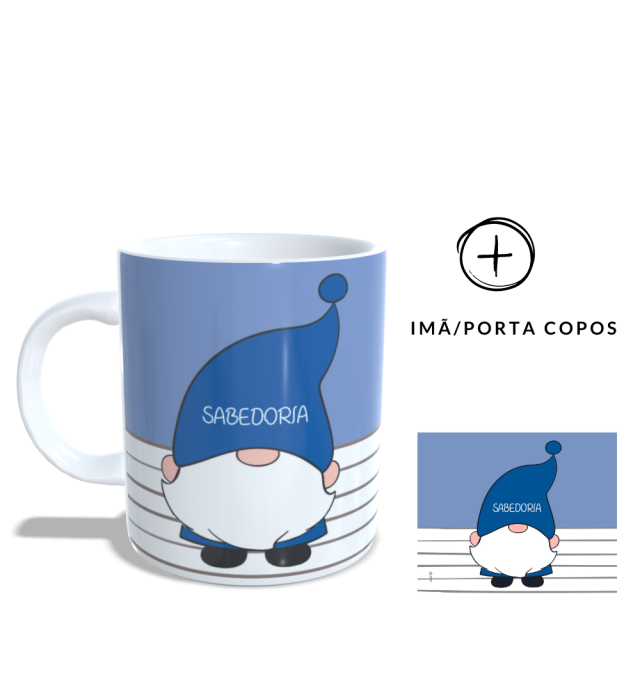 CANECA + IMÃ SABEDORIA
