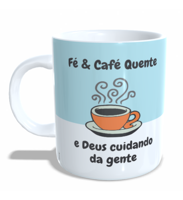 CANECA CAFÉ E DEUS