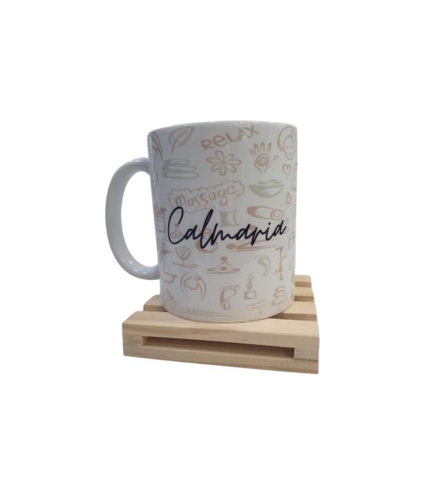 CANECA BRANCA + PORTA COPOS CALMARIA