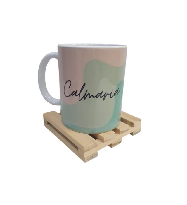 CANECA VERDE + PORTA COPOS CALMARIA