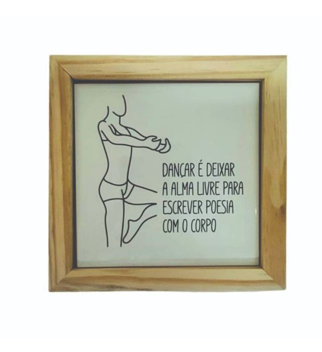 QUADRO AZULEJO DANÇA YOURSELF