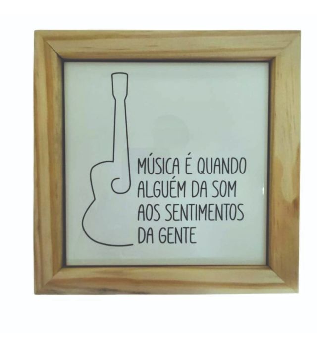 QUADRO AZULEJO MÚSICA YOURSELF